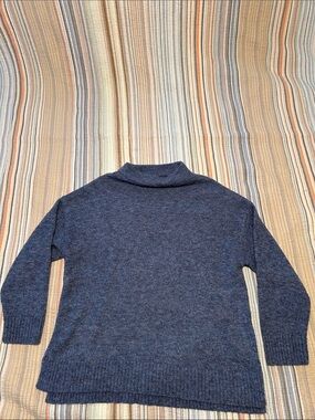 Women’s blue speckled  Blue Cowl Neck Sweater